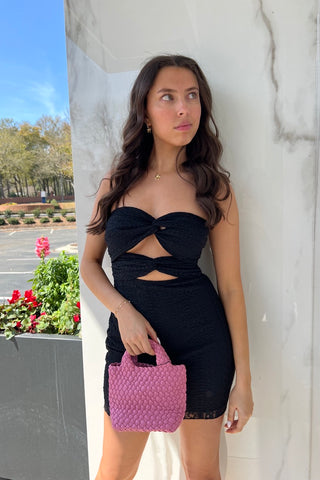 Olivaceous pink strappy back dress