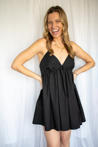 Do and Be black strapless dress